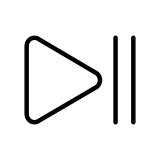 Reproducir o pausa - OpenMoji