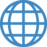 Globo terráqueo con meridianos - Twitter / X