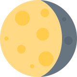 Luna gibosa menguante - Twitter / X