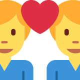 Pareja enamorada: hombre y hombre - Twitter / X