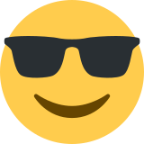 Cara sonriendo con gafas de sol - Twitter / X