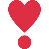 Exclamación de corazón - Twitter / X
