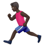 hombre corriendo: tono de piel oscuro