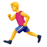 Emoji hombre corriendo