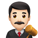 fiscal hombre: tono de piel claro