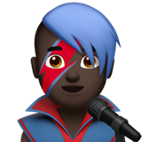 cantante hombre: tono de piel oscuro