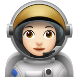 astronauta mujer: tono de piel claro