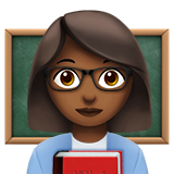 docente mujer: tono de piel oscuro medio