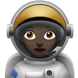 astronauta mujer: tono de piel oscuro