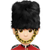 guardia hombre: tono de piel claro