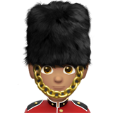 guardia hombre: tono de piel medio