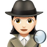 detective mujer: tono de piel claro