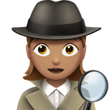 detective mujer: tono de piel medio