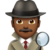 detective hombre: tono de piel oscuro medio