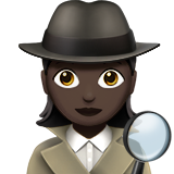 detective mujer: tono de piel oscuro