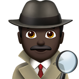 detective hombre: tono de piel oscuro