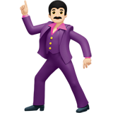 hombre bailando: tono de piel claro