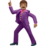 hombre bailando: tono de piel medio