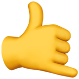 Gesto de la mano “Llámame”