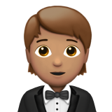 persona con esmoquin: tono de piel medio