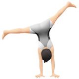 persona haciendo voltereta lateral: tono de piel claro