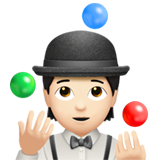 persona haciendo malabares: tono de piel claro