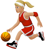 mujer botando un balón: tono de piel claro medio