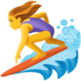 Mujer haciendo surf - Facebook