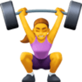 Mujer levantando pesas - Facebook