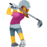 Mujer jugando al golf - Facebook