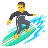 Hombre haciendo surf - Noto Color Emoji