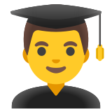 Estudiante hombre - Noto Color Emoji