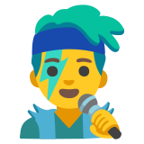 Cantante hombre - Noto Color Emoji