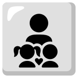 Familia: hombre, niña, niño - Noto Color Emoji