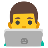 Profesional de la tecnología hombre - Noto Color Emoji