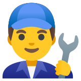 Profesional de la mecánica hombre - Noto Color Emoji