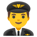Piloto hombre - Noto Color Emoji