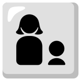 Familia: mujer y niño - Noto Color Emoji