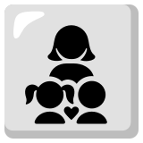 Familia: mujer, niña, niño - Noto Color Emoji