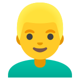 Hombre rubio - Noto Color Emoji
