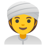 Mujer con turbante - Noto Color Emoji