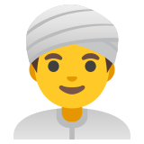 Hombre con turbante - Noto Color Emoji