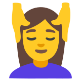Mujer recibiendo masaje - Noto Color Emoji