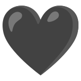 Corazón negro - Noto Color Emoji