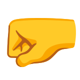 Puño hacia la izquierda - Noto Color Emoji