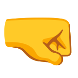 Puño hacia la derecha - Noto Color Emoji