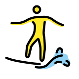 Hombre haciendo surf - OpenMoji