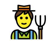 Profesional de la agricultura hombre - OpenMoji