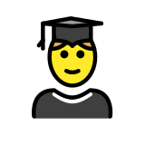 Estudiante hombre - OpenMoji