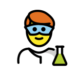 Profesional de la ciencia hombre - OpenMoji